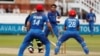 FILE: The Afghan national team in a match in London in July.