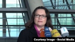 Andrea Nahles, imagine de arhivă.