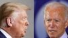 Претседателот на САД Доналд Трамп и поранешниот потпретседател Џо Бајден 