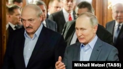 Aleksandar Lukašenko i Vladimir Putin, arhivska fotografija