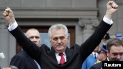 Tomislav Nikolić stiže na polaganje zakletve, 31. maj 2012.