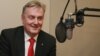 Ministar vanjskih poslova BiH Zlatko Lagumdžija tokom intervjua sa urednicom regionalnog programa RSE Sabinom Čabaravdić u Pragu 15. maja 2012.