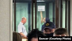 Паліна Шарэнда-Панасюк у судзе, чэрвень 2021