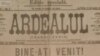 Cotdianul „Adevărul” salută intrarea armatei române în Basarabia (Foto: Centrul de Cultură și Istorie Militară, Chișinău)