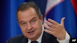 Ministar uutrašnjih poslova Srbije Ivica Dačić