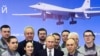 Preşedintele Vladimir Putin a asistat la un zbor demonstrativ al noului bombardier rusesc T-160 „Piotr Deinekin”