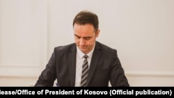 Kryetari i Kuvendit të Kosovës, Glauk Konjufca. 