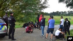 Një grup emigrantësh në Republikën e Çekisë.