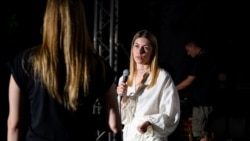 Mateja Raickovic during the premiere of her first documentary 'Lavanda' in Podgorica, Montenegro, june 2025
