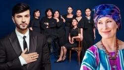 Central Asian Designers. Collage.