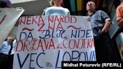 Jedan od mnogobrojnih protesta radnika u BiH