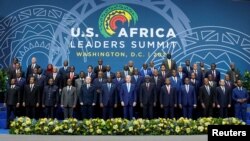 Poză de familie, președintele SUA Joe Biden și liderii africani în timpul Summitului liderilor SUA-Africa de la Centrul de Convenții Walter E. Washington, SUA, 15 decembrie 2022