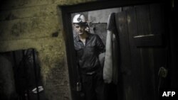 Një minator në minierën e Stantërgut. Foto nga arkivi