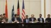 The fourth round of four-way peace talks in February.