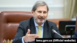 Eврокомесарот за проширување Јоханес Хан