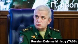 Generalul rus Mihail Mizinţev în 2018, pe când conducea Centrul de Control al Apărării Naţionale ruse.
