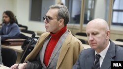 Архивска фотографија- Oбвинитиот Бојан Јовановски и адвокатот Сашко Дукоски на судењето за случајот Рекет