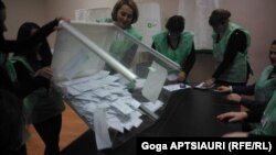 ხმის დათვლის პროცესი გორში
