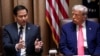 Fotografie cu caracter ilustrativ, cu președintele SUA, Donald Trump (în dreapta), și secretarul de stat american, Marco Rubio.