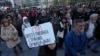Protestë e mbajtur në Beograd më 10 prill lidhur me dëbimin e shtetasve të huaj nga Serbia.
