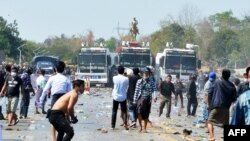 Deonstracije u gradu Nay Pyi Taw