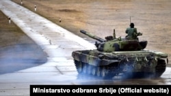 Tenk M-84 Vojske Srbije na redovnoj vežbi (3. februar 2020.), ilustracija