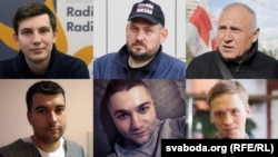 Політв’язні Ігор Лосик, Сергій Тихановський, Микола Статкевич, Володимир Циганович, Артем Саков, Дмитро Попов